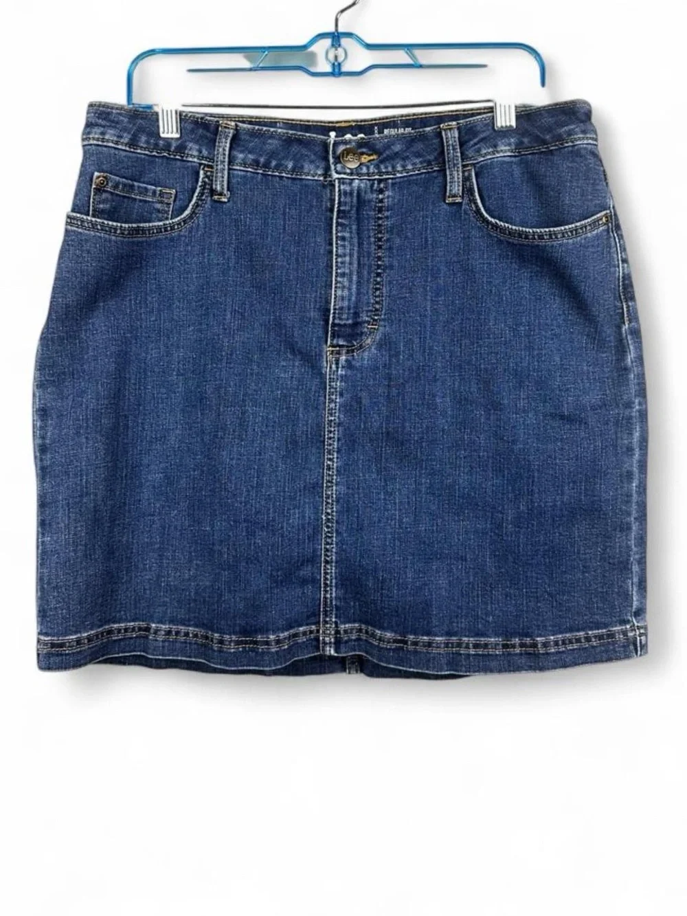 Classic Blue Denim Mini Skirt - Women
